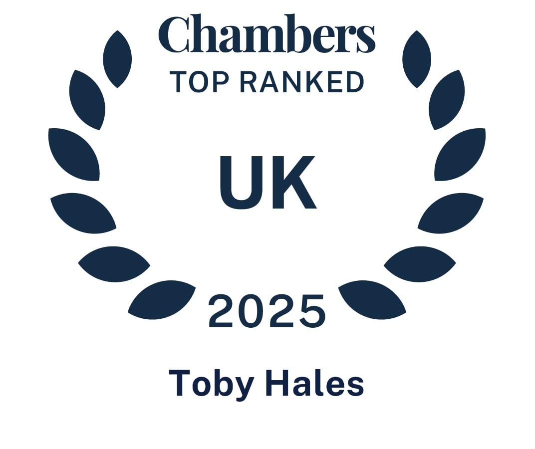 Ranked in Chambers 2025 - Toby Hales
